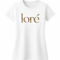Ladies White Leopard Print T-Shirt
