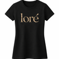 Ladies Black Leopard Print T-Shirt