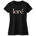 Ladies Black Rose Blush T-Shirt
